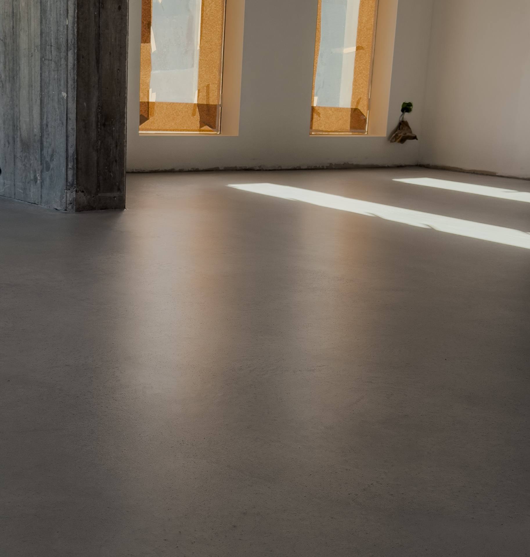 microcemento Architop, Smoke shade, soggiorno, cucina, bagno, Rovereto (TN)